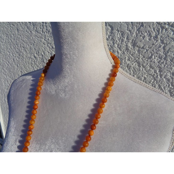99 Bead Rosary, Baltic Amber Prayer Beads Necklace, Tasbih, Misbaha 47gr - Picture 4 of 7